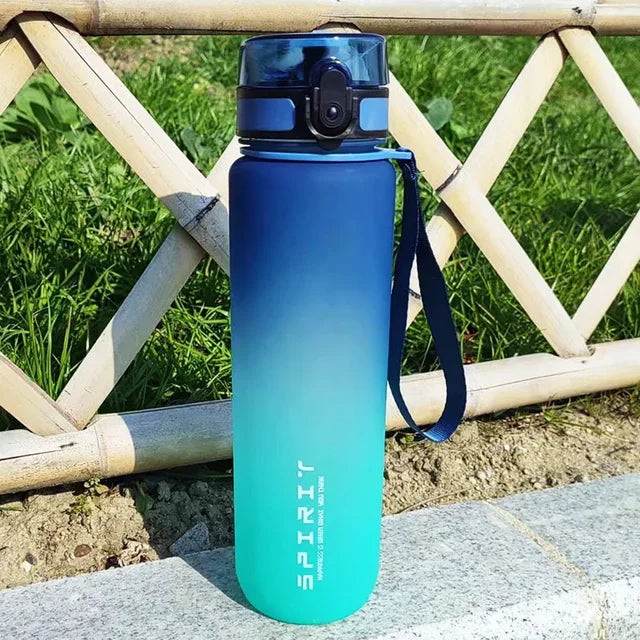 1 Liter Sports Water Bottle – Large Capacity, Portable Plastic Bottle for Outdoor Travel and Fitness