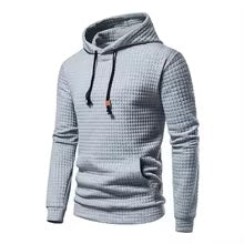 Stijlvolle Color Block Patchwork Hoodies Voor Mannen Atletische Trekkoord Capuchon Sweatshirt Lente Herfst Casual Fleece Pullover Tops